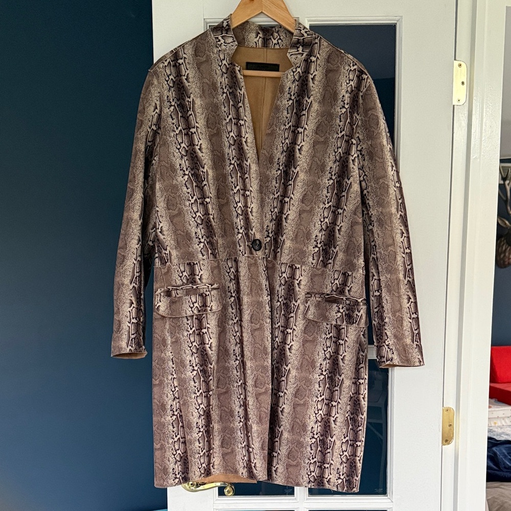 Anthropologie Snake [BLANKNYC] Suede-like Jacket-